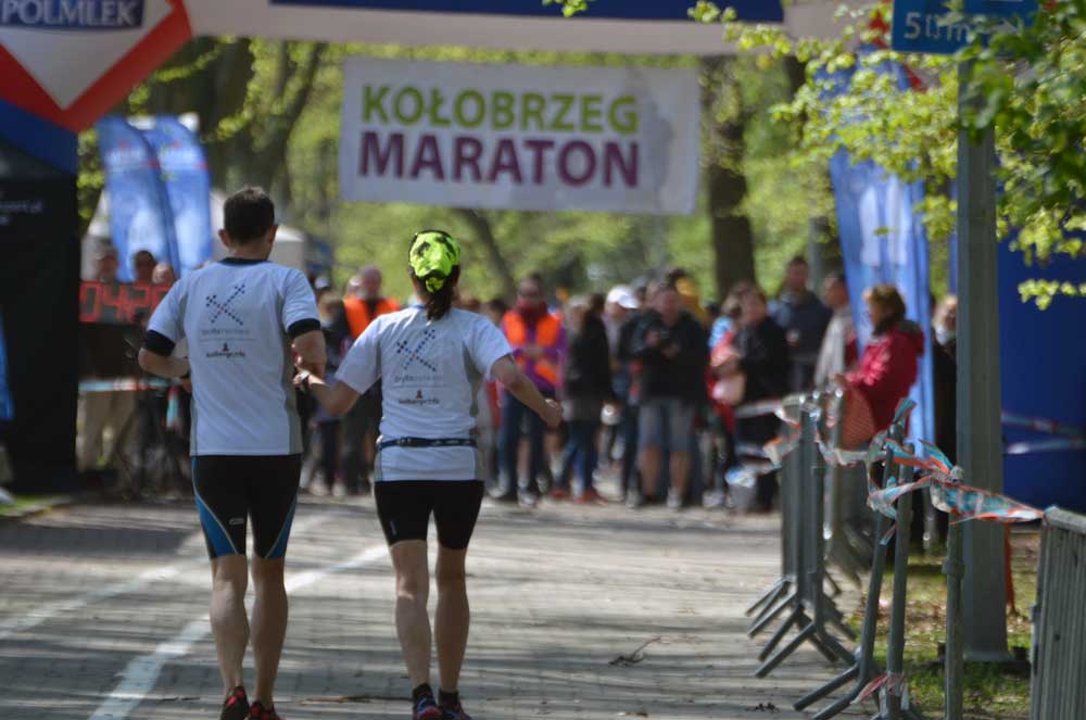 Zieleinlauf Kolberger Marathon