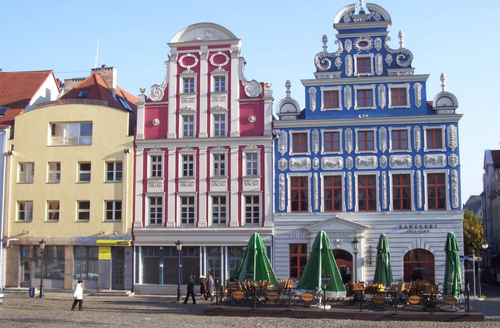 Zu sehen sind Fassaden in der Stettiner Altstadt, Bild: Prohibit Onions