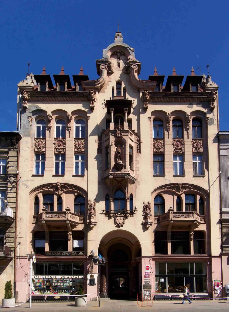 Zu sehen ist das ehemalige Haus des Verlegers Johann Petersilge in Łódź, Bild: Lestat Jan Mehlich scaled