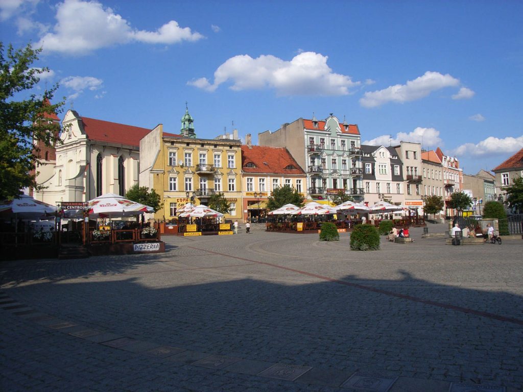 Zu sehen ist der Gnesenener Marktplatz, Bild: Südstädter
