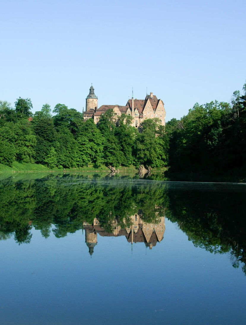 Zu sehen ist die Burg Tzschocha, Bild: ZeroJeden