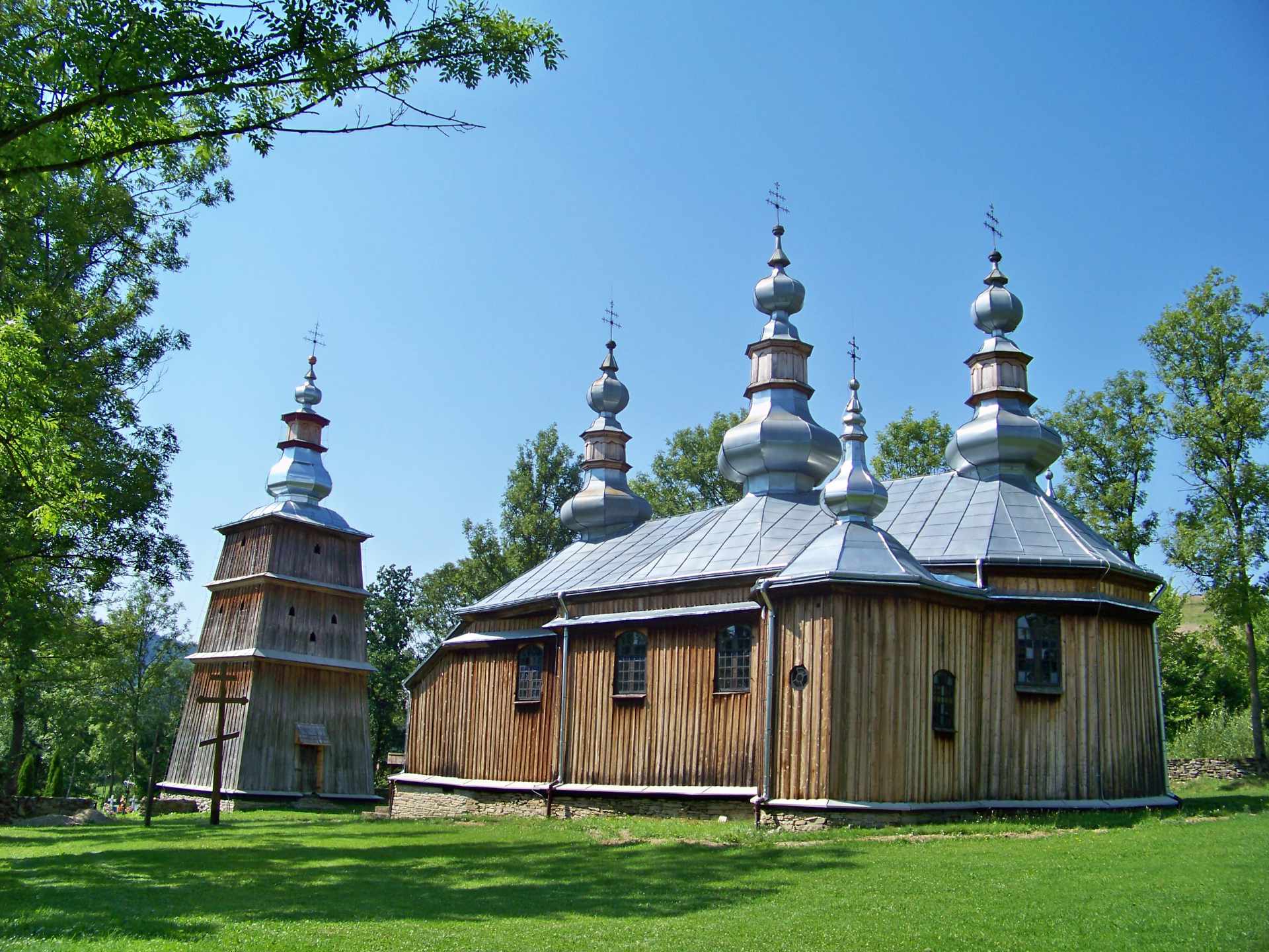 Zu sehen ist eine Holzkirche in Turzańsk, Bild: Verid1st